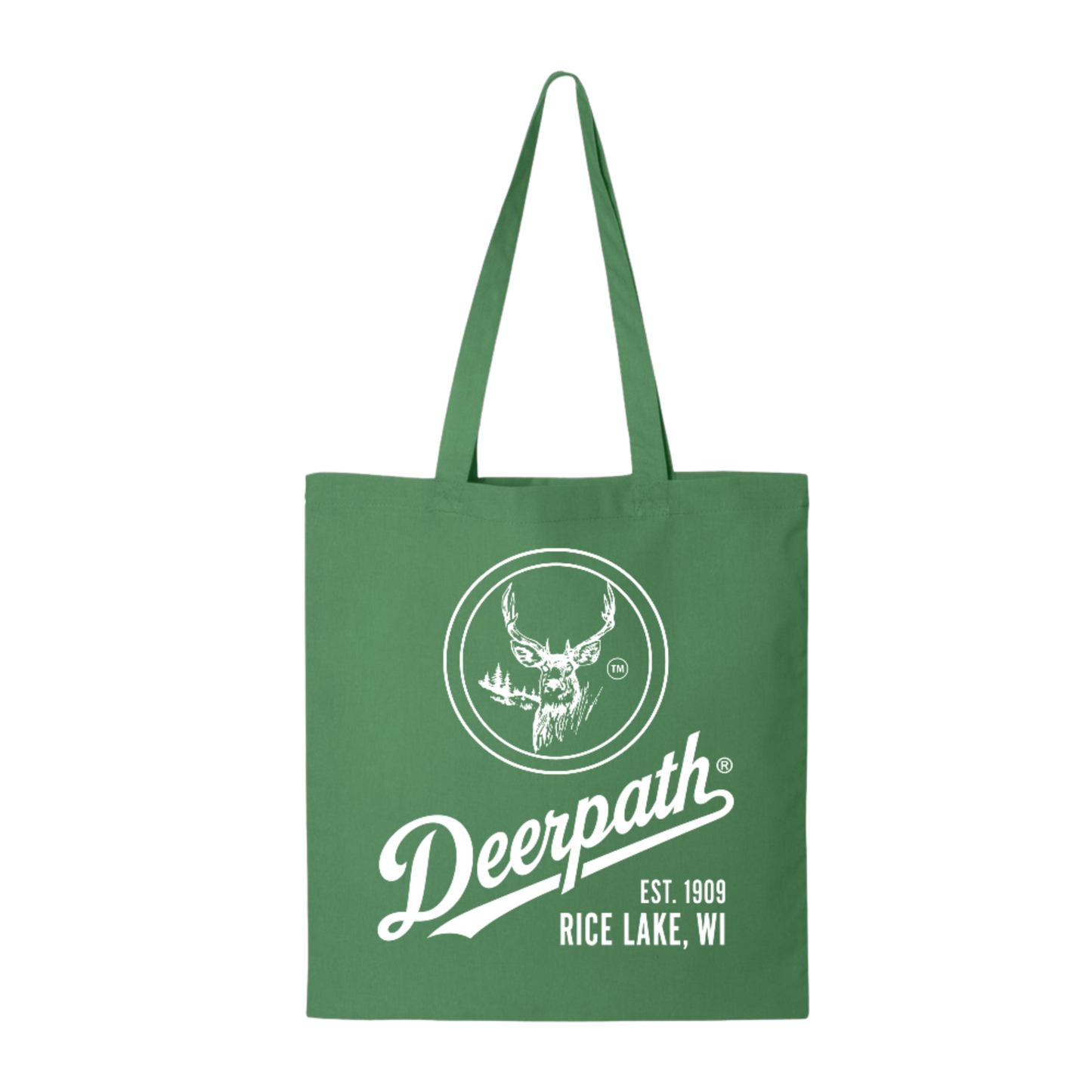 HERITAGE SCRIPT TOTE — CANOE GREEN