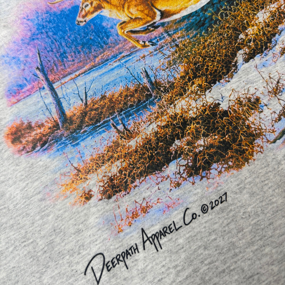 BOUNDING BUCK LONGSLEEVE — ASH GREY