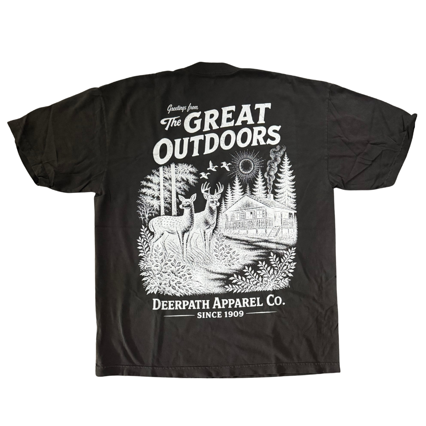 GREAT OUTDOORS TEE — SMOKE HAZE