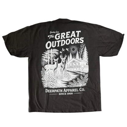 GREAT OUTDOORS TEE — SMOKE HAZE