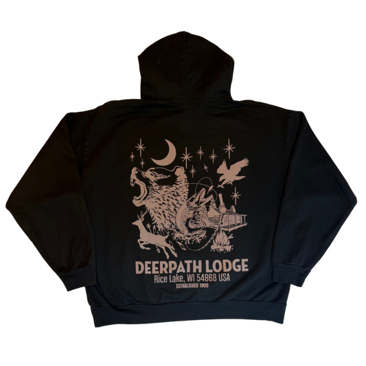 THE LODGE ORIGINAL PULLOVER HOODIE — BLACKOUT FORGE