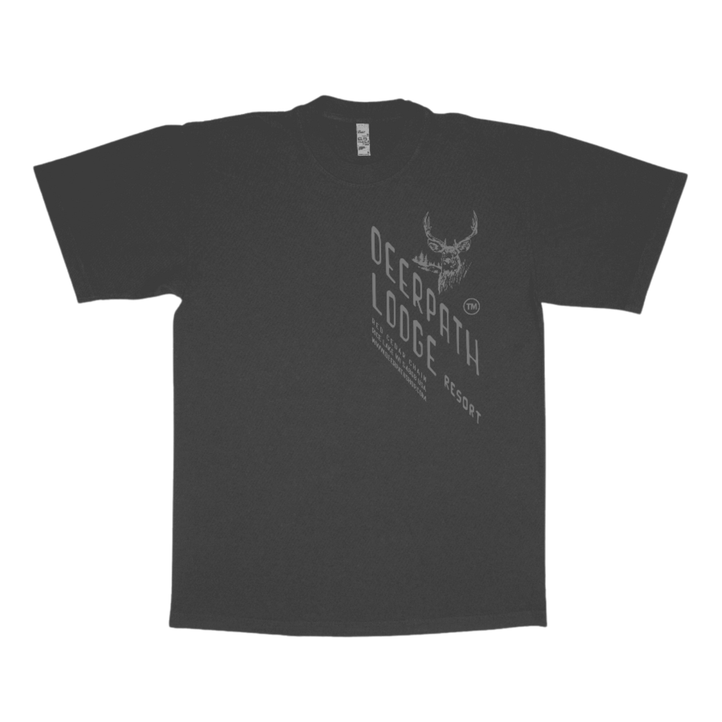 THE LODGE ORIGINAL V2 TEE — BLACKOUT FORGE