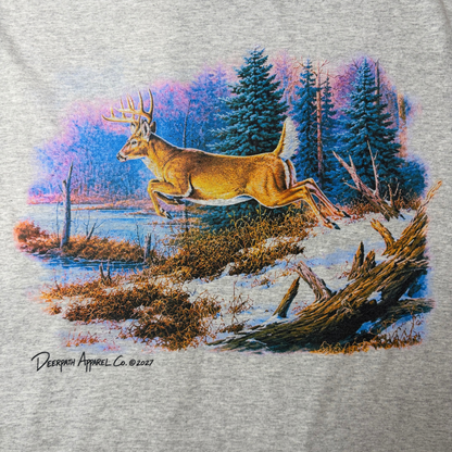 BOUNDING BUCK LONGSLEEVE — ASH GREY