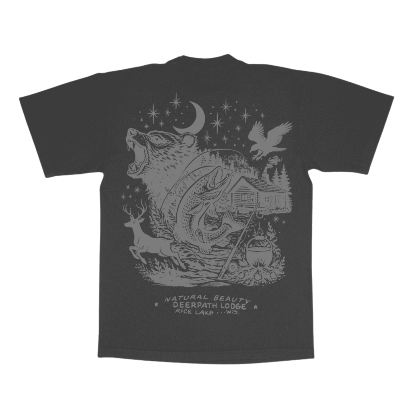 THE LODGE ORIGINAL V2 TEE — BLACKOUT FORGE