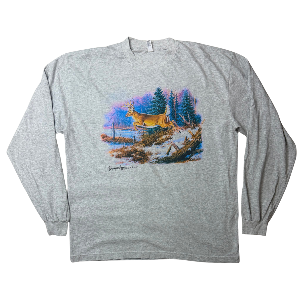 BOUNDING BUCK LONGSLEEVE — ASH GREY