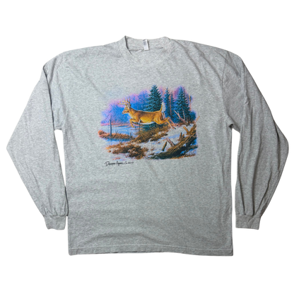 BOUNDING BUCK LONGSLEEVE — ASH GREY