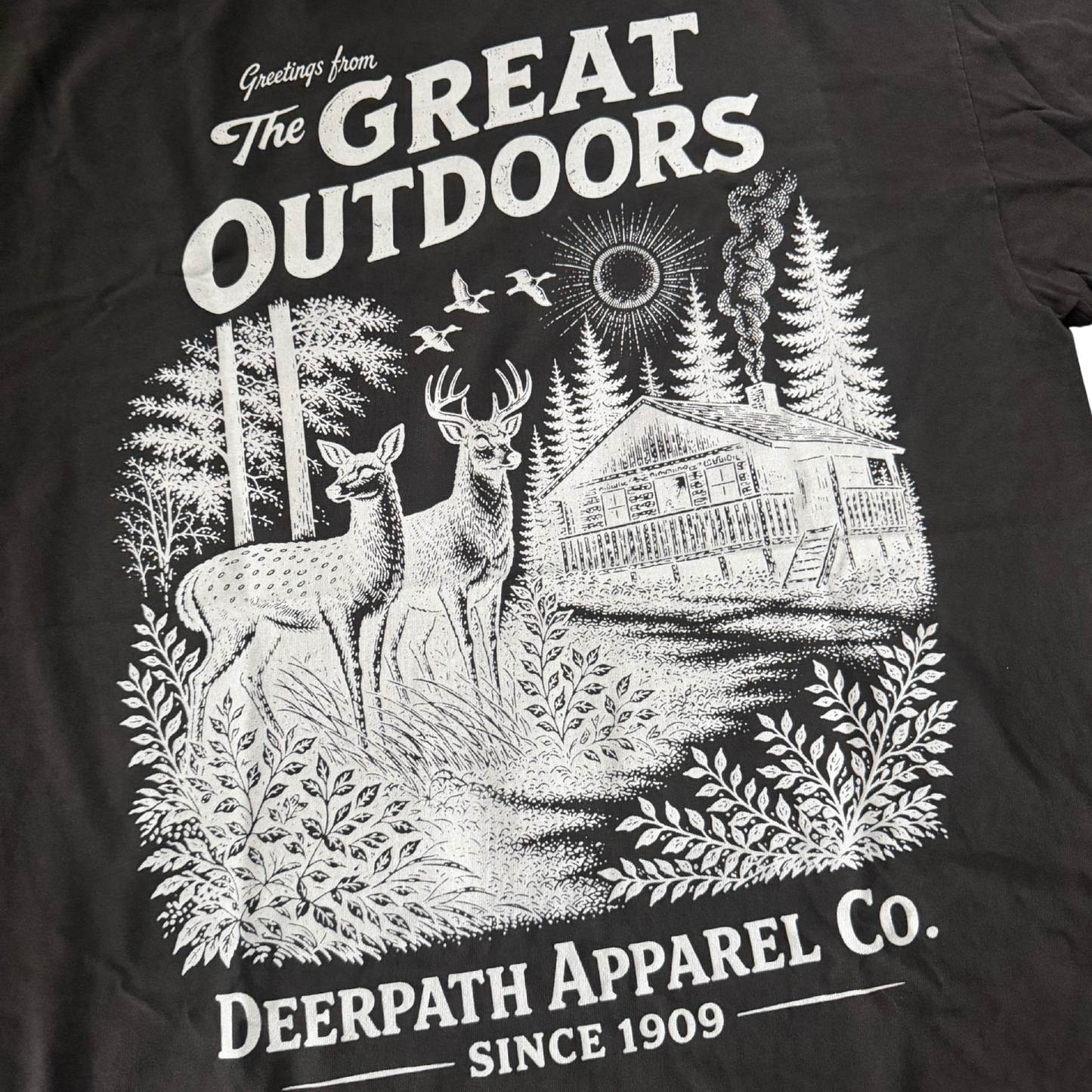 GREAT OUTDOORS TEE — SMOKE HAZE