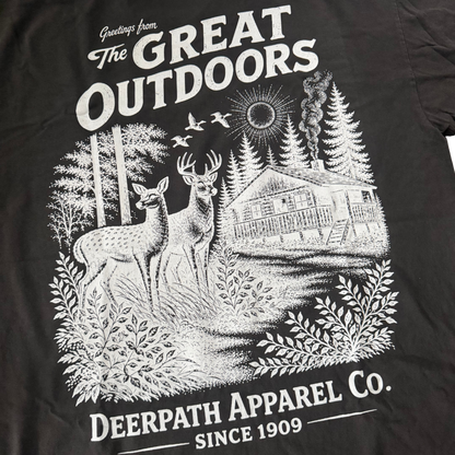 GREAT OUTDOORS TEE — SMOKE HAZE
