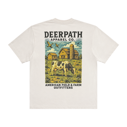 AMERICAN FIELD & FARM TEE — NATURAL WHITE