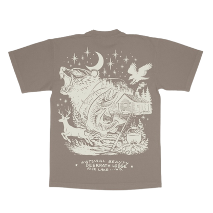THE LODGE ORIGINAL V2 TEE — RIVERBED CLAY