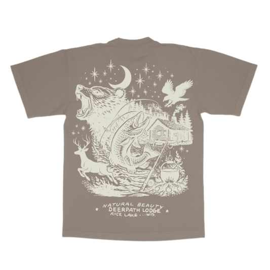 THE LODGE ORIGINAL V2 TEE — RIVERBED CLAY