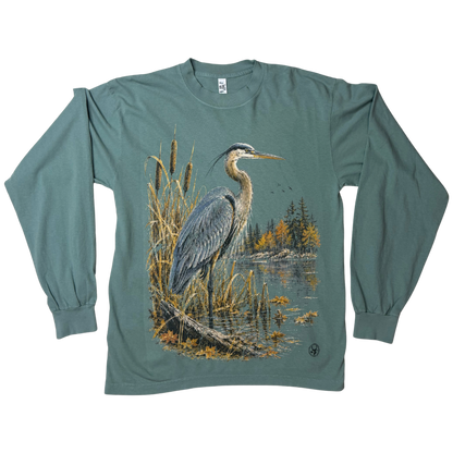 BLUE HERON LONGSLEEVE — GLACIER PINE