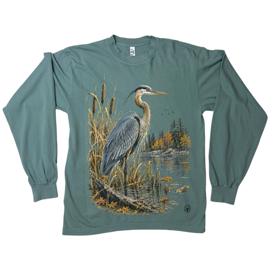 BLUE HERON LONGSLEEVE — GLACIER PINE