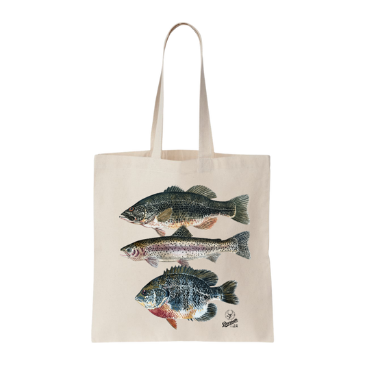 GAMEFISH FIELD TOTE — NATURAL