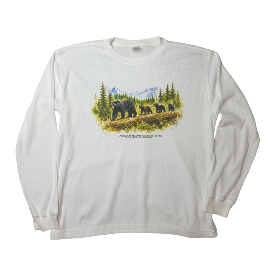 MOUNTAIN MAMA WAFFLEKNIT THERMAL — GLACIER WHITE