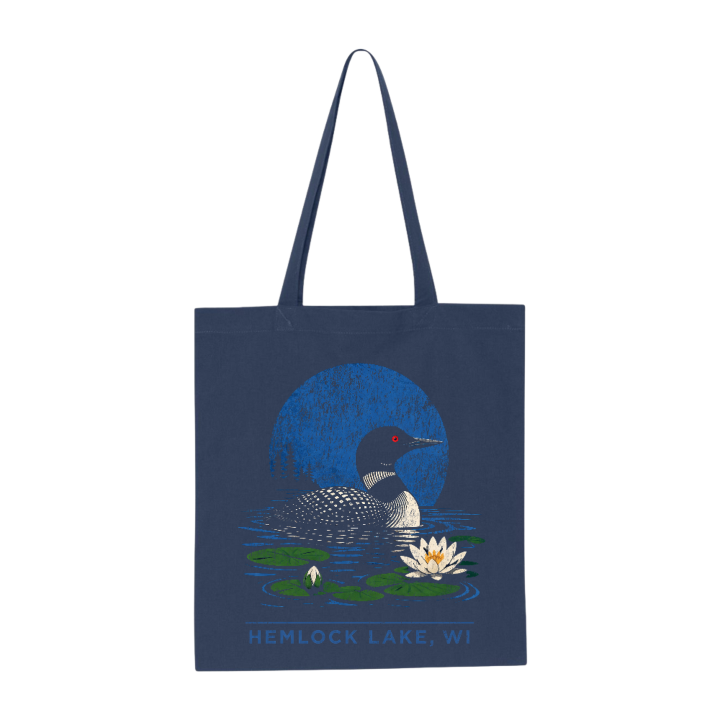 NORTHWOODS NIGHTS TOTE — MOONLIT NAVY