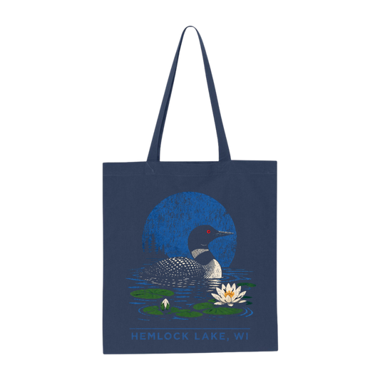 NORTHWOODS NIGHTS TOTE — MOONLIT NAVY