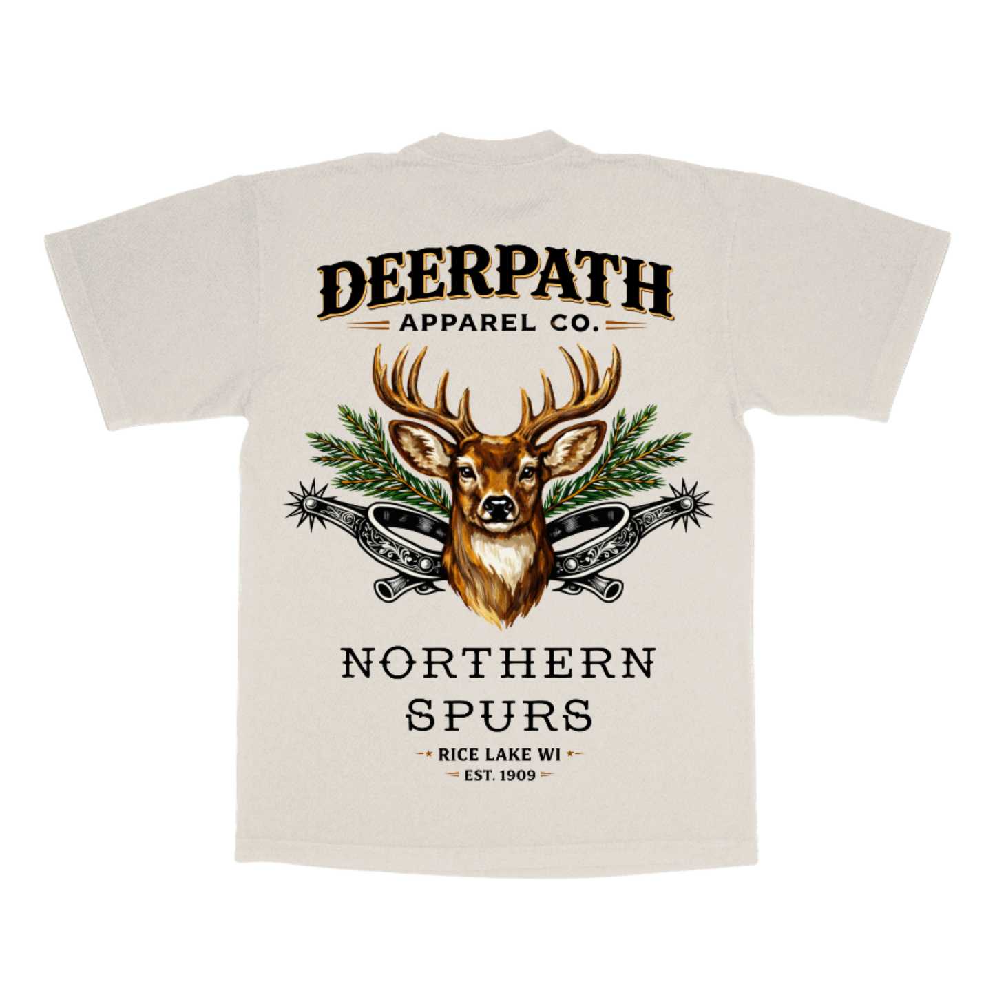 NORTHERN SPURS TEE — ANTLER BONE