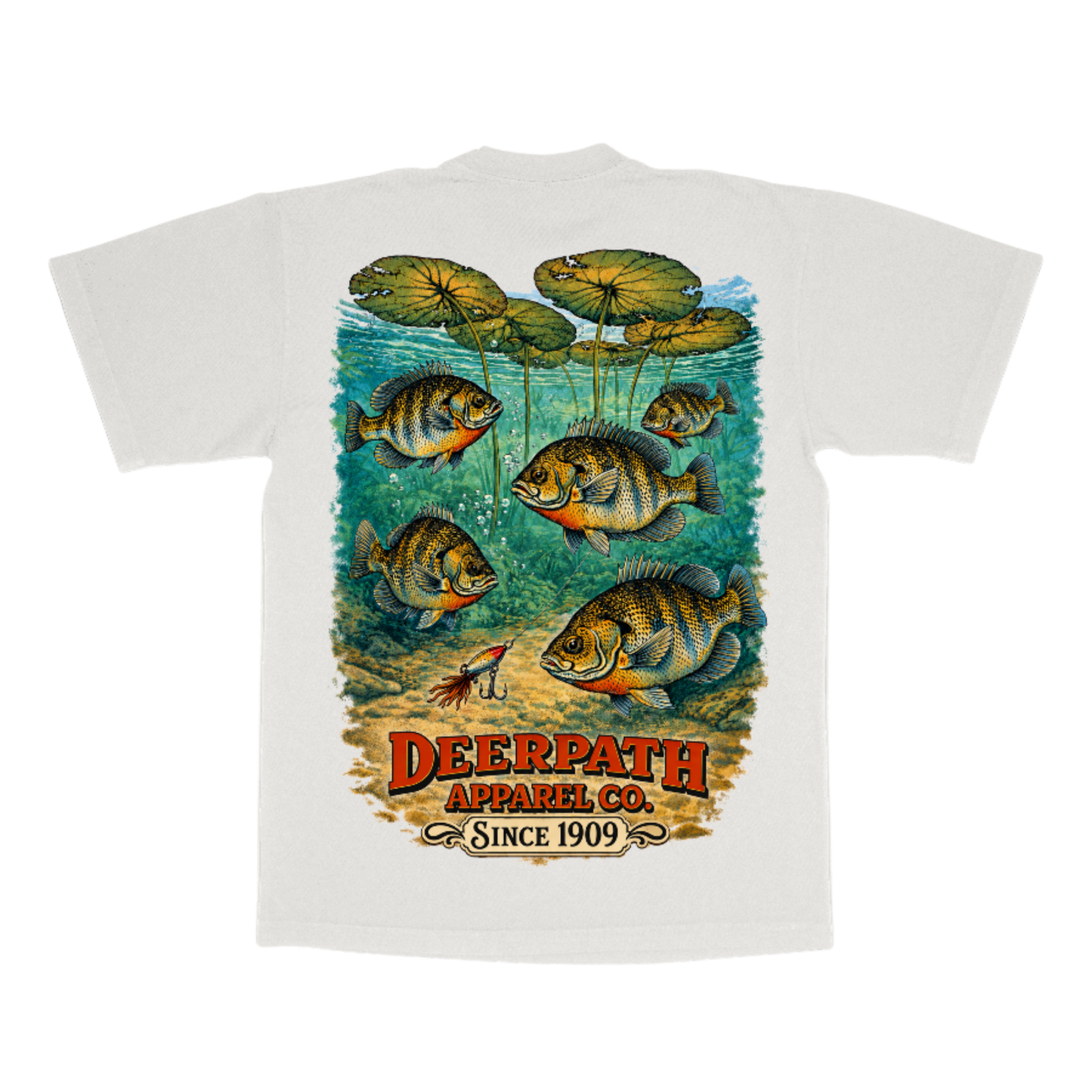 BLUEGILL TEE — NATURAL WHITE