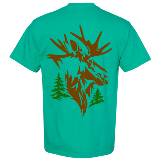 NORTHWOODS BULL MOOSE TEE — EVERGREEN ICE