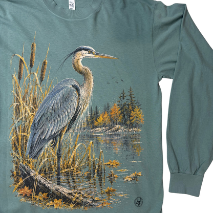 BLUE HERON LONGSLEEVE — GLACIER PINE