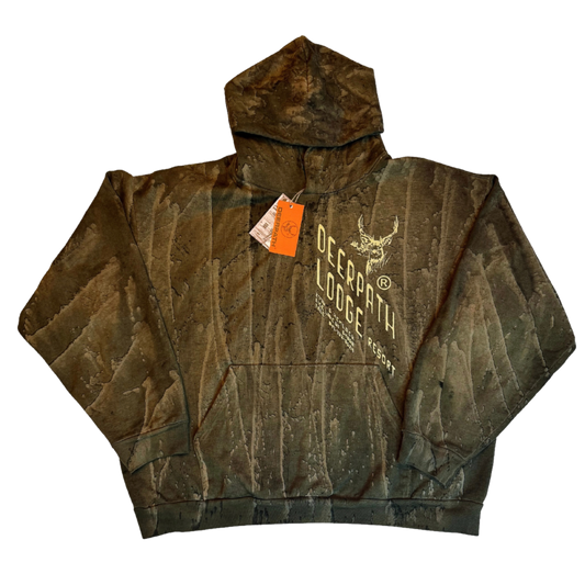 GROUNDS-KEEPER PULLOVER HOODIE — DRIPMOSS / PALE LIME