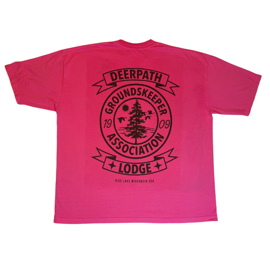GROUNDS-KEEPER TEE – SAFETY PINK