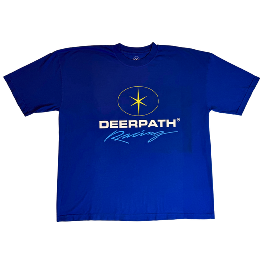 DEERPATH RACING: ATV SALVAGE TEE – SHOP BLUE