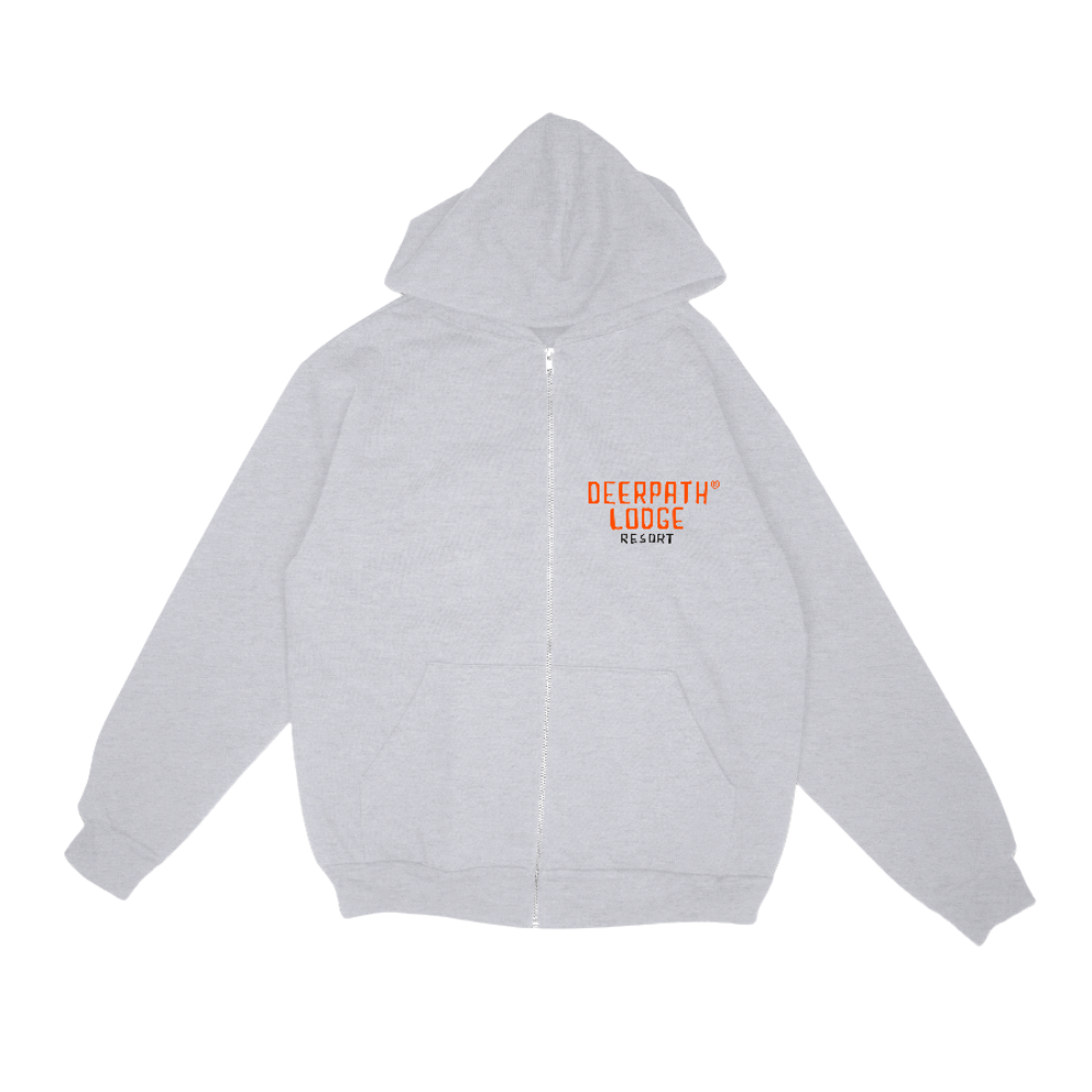 BIG BUCK ZIP-UP HOODIE – ASH GREY