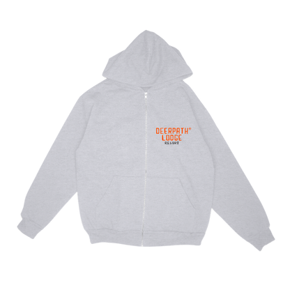 BIG BUCK ZIP-UP HOODIE – ASH GREY