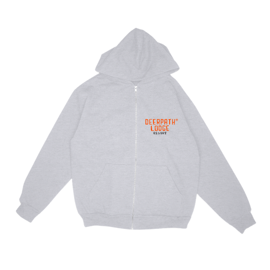 BIG BUCK ZIP-UP HOODIE – ASH GREY