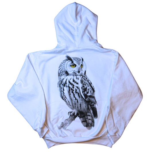 SILENT SENTINEL ZIP-UP HOODIE — SNOWBOUND WHITE