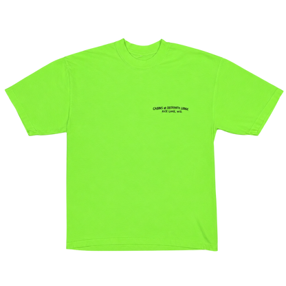 GREAT OUTDOORS TEE — FIREFLY LIME