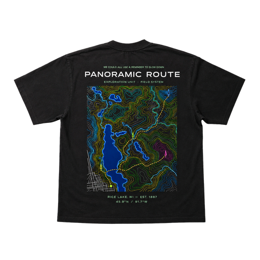 PANORAMIC ROUTE TEE — NIGHT MAP
