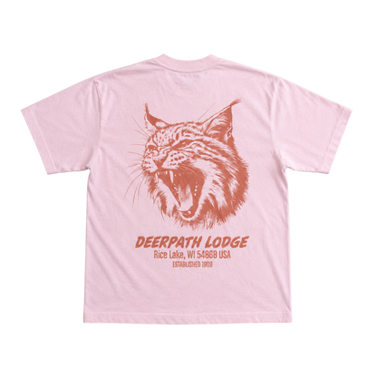 BOBCAT TEE — BRUSHFIRE PINK