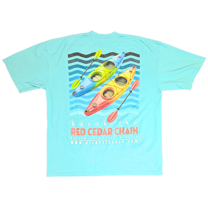 RED CEDAR KAYAK TEE — HIGH SUN BLUE