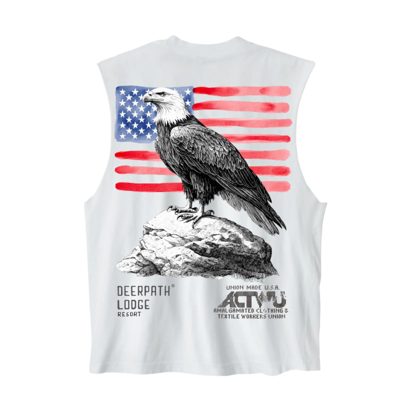 DEERPATH USA TANK — OLD GLORY WHITE